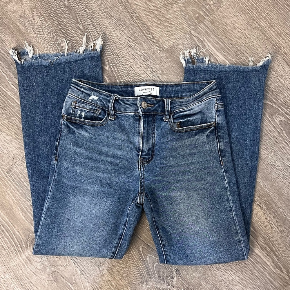 Lovervet Morgan Mid Rise Crop Bootcut Jeans | Size 26